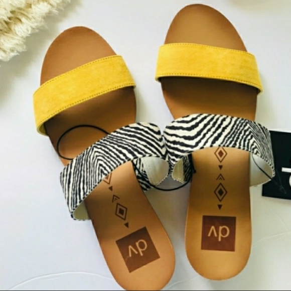 Dolce Vita Shoes - Dolce Vita Zebra Animal Print Slide Sandals